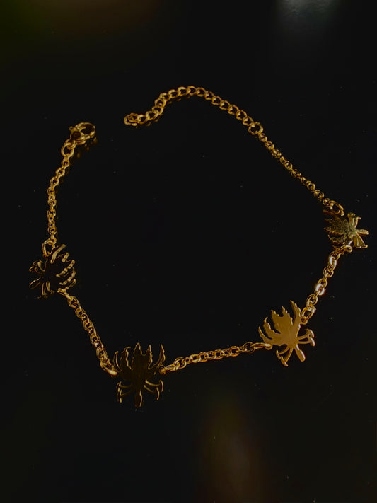 National flower of Tamil Eelam Bracelet Gold